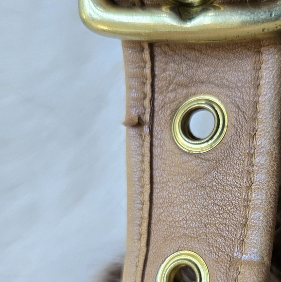 Vintage Coach 9718 Shoulder Crescent Flap Bag With Vintage Gold Hardware - Picture 16 of 16